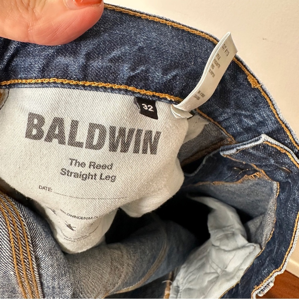 BALDWIN The Reed Straight Jeans Mens in Silverton 32/30 - Picture 7 of 9